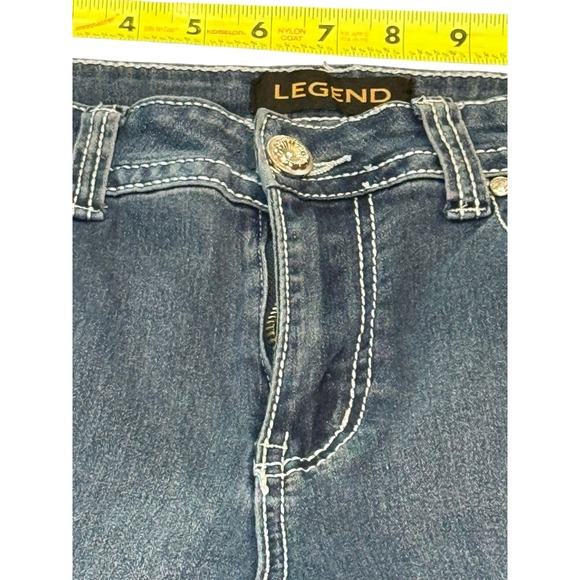 LEGEND Women's Size 7 Bootcut Jeans Embellished Pockets Light Wash Denim - Picture 9 of 10